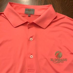 Fennec “ Highly involved “ size L polo pink Shirt